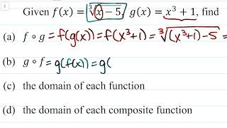How to Compose Functions: Example 9b | Math Energy TV