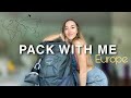 What's in MY BACKPACK | Backpacking EUROPE for 2 MONTHS *Eurail*