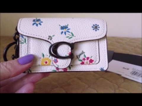 Coach Mini tabby bag Charm review!!what can I fit inside ??? 