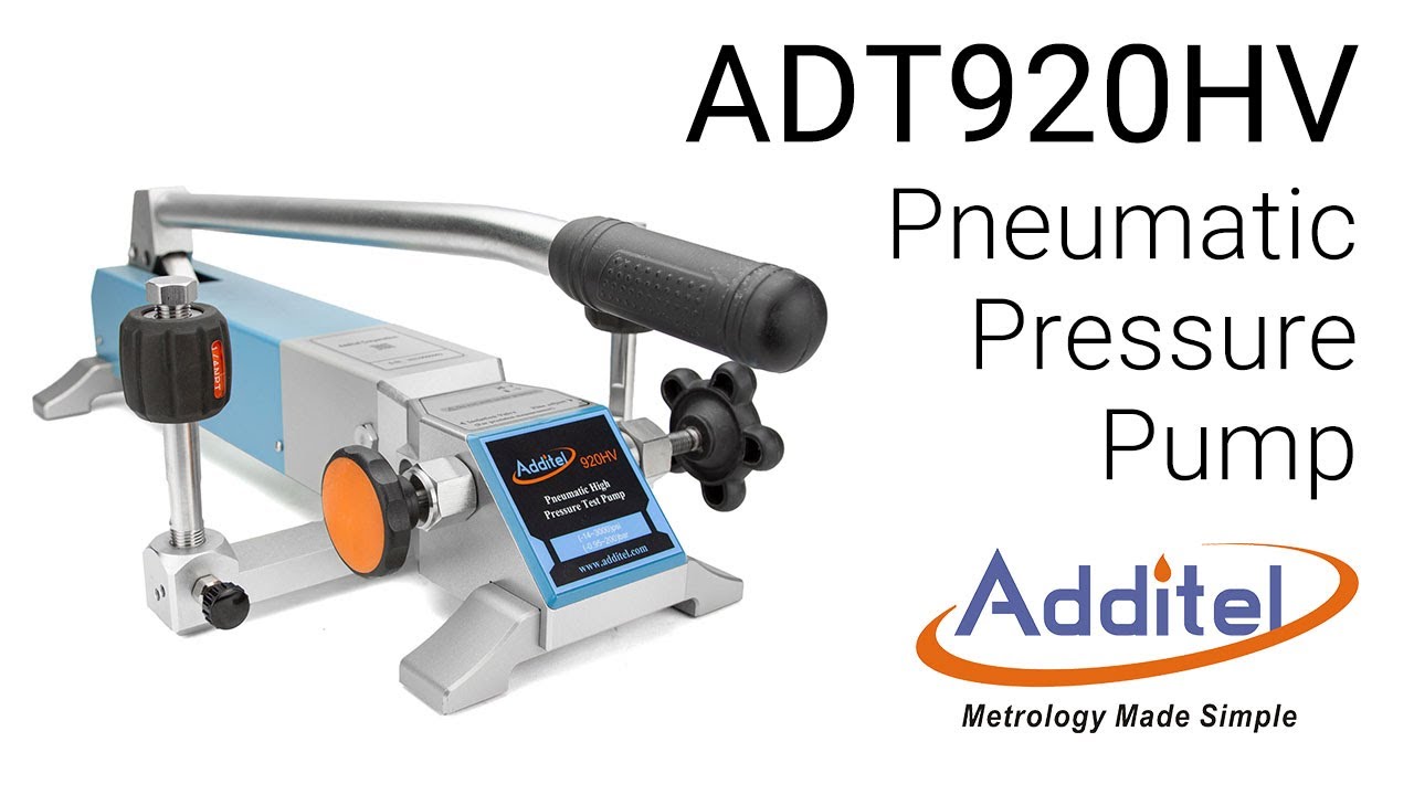 Additel 920HV Pneumatic High Pressure Test Pump Intro Video YouTube