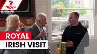 King and Queen celebrate Irish culture in Northern Ireland | 7NEWS