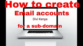 How to create Email accounts for a sub-domain
