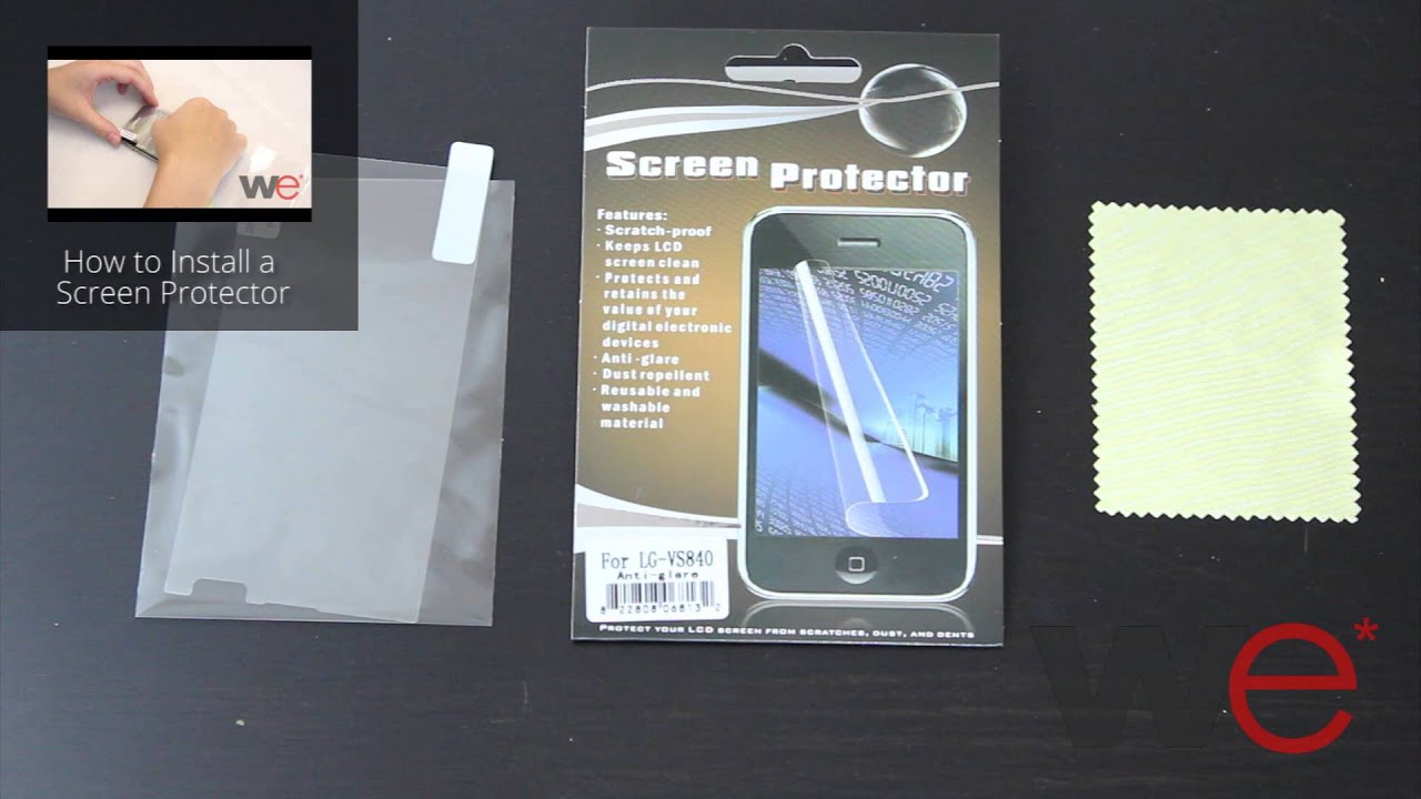 LG Lucid 4G VS840 (Verizon) Anti-Glare Screen Protector Film - YouTube