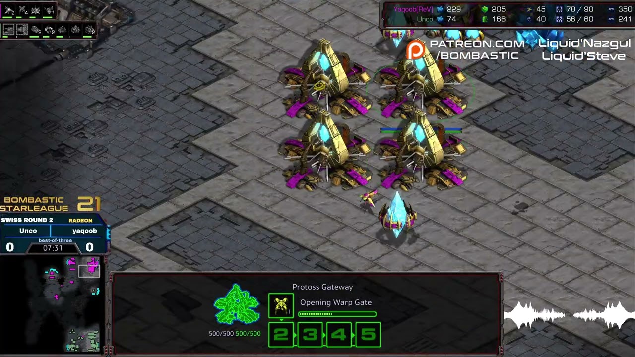 BSL 21 Hasuleauge T1 Swiss Round 2 Yaqoob v Unco game 1