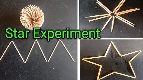 Star Experiment 🌟 l Toothpicks l water💧l Science Experiment l Toddlers Slate.