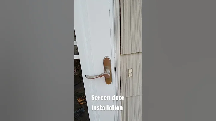 screen door installation
