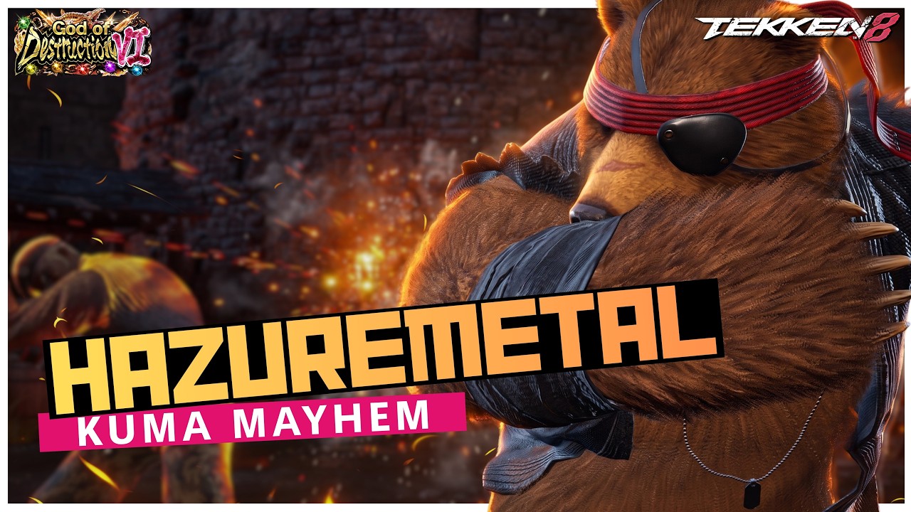 Tekken 8 🔥 HAZUREMETAL Kuma is Pure Chaos 🔥 High Level Gameplay