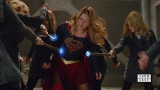 Supergirl 4x20 Supergir, Lena, Dreamer and James vs Eve and Ben Lockwood Fight Scene