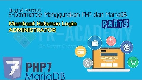 Login Admin - Tutorial Membuat E-Commerce Menggunakan PHP dan MySQLi Part 5