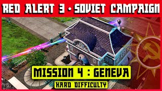 Red Alert 3 4K - Soviet Mission 4 - Geneva - March of the Red Army - Hard