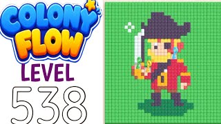 Colony flow level 538 walkthrough solution 