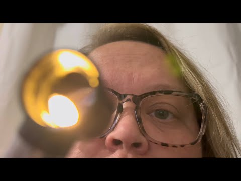 ASMR Medical Exam |Vitals, Ear, Nose, Throat, Heart & Lungs | Members Only | Light & Visual Triggers
