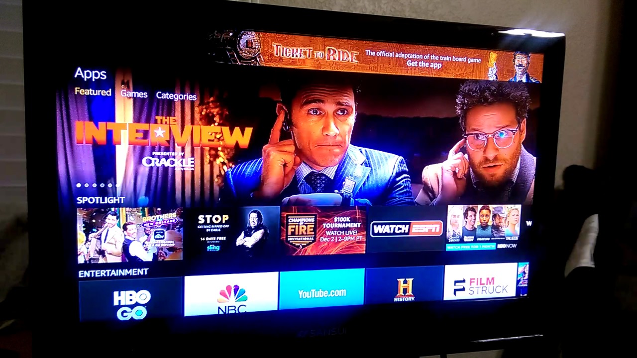 Amazon FIreTV new Home screen YouTube