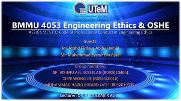 Engineering Ethic Interview (BEM Code of Professional Conduct)