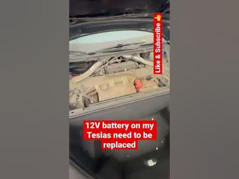 12V battery in Teslas needs replacement 🪫#shorts #tesla #teslamodels #