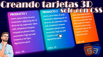 Creando TARJETAS 3D solo con CSS