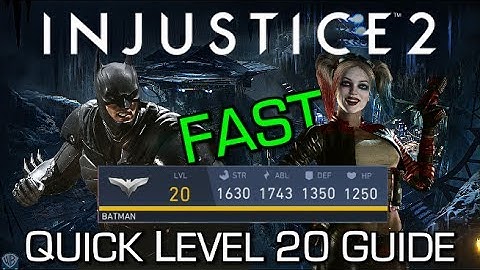 Injustice 2 - Level 20 Character in 30 Minutes! (Boosting Method) - Master of All Trades Achievement
