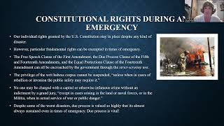 Constitutional Rights within Disaster Policies