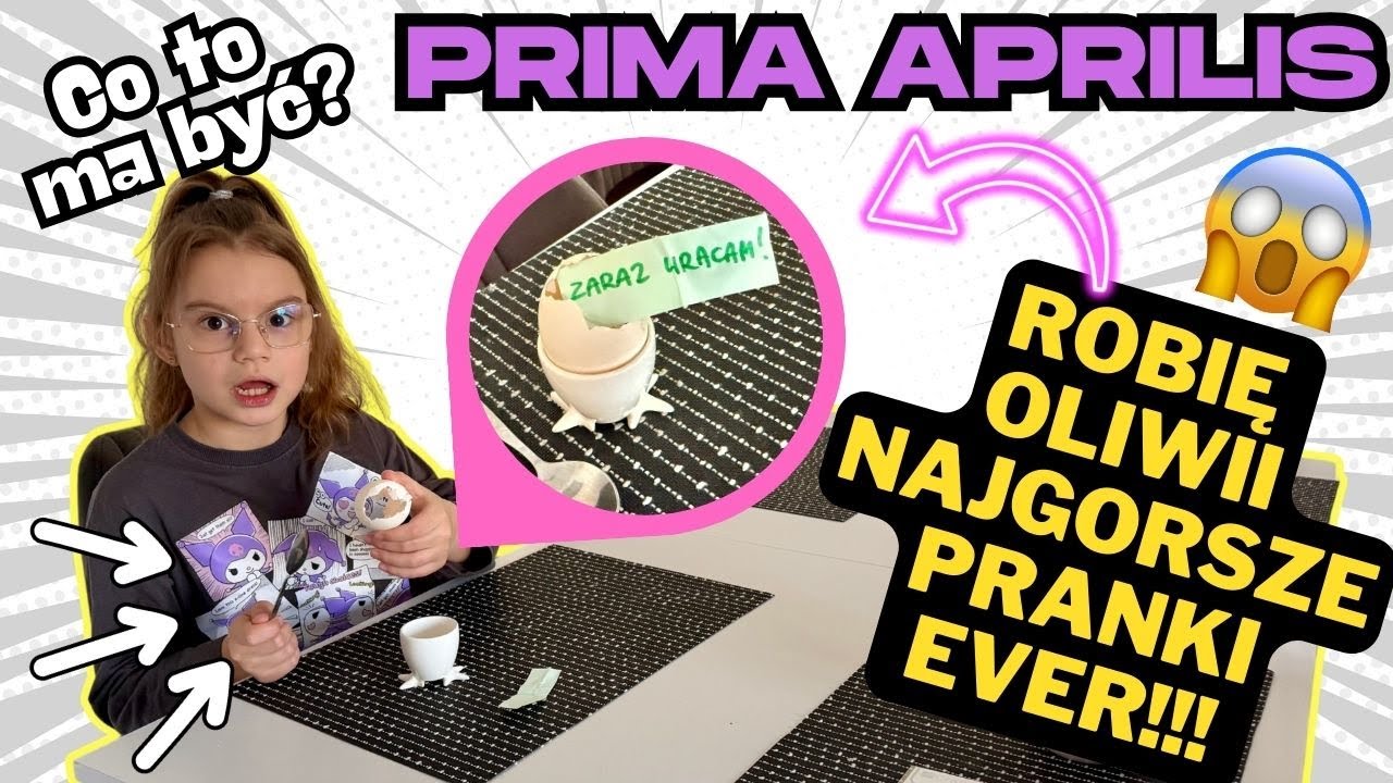 Prima Aprilis- robię Oliwii najgorsze pranki ever😱 Oberwało mi się‼️