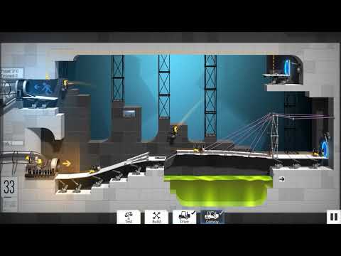 Bridge Constructor Portal   level 33 low budget solution