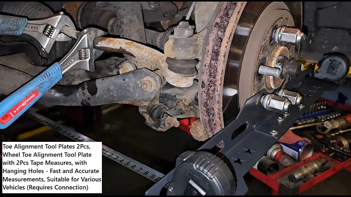 Toe Alignment Tool Plates 2Pcs Wheel Toe Alignment Tool Plate with 2 Tape Measures Fast and Accurate