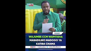 CCM YAPITISHA MABADILIKO MADOGO YA KATIBA MKUTANO ULIOFANYIKA KWA NJIA YA MTANDAO 