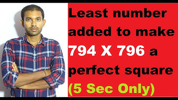 BASIC ARITHMETIC QUESTION : LEAST NUMBER TO BE ADDED TO MAKE A PERFECT SQUARE