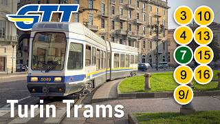 [4K] 🇮🇹 Turin Trams | All the Lines