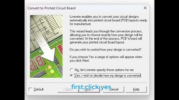 (PW5) How to make a transistor sensing circuit using PCB Wizard and Livewire
