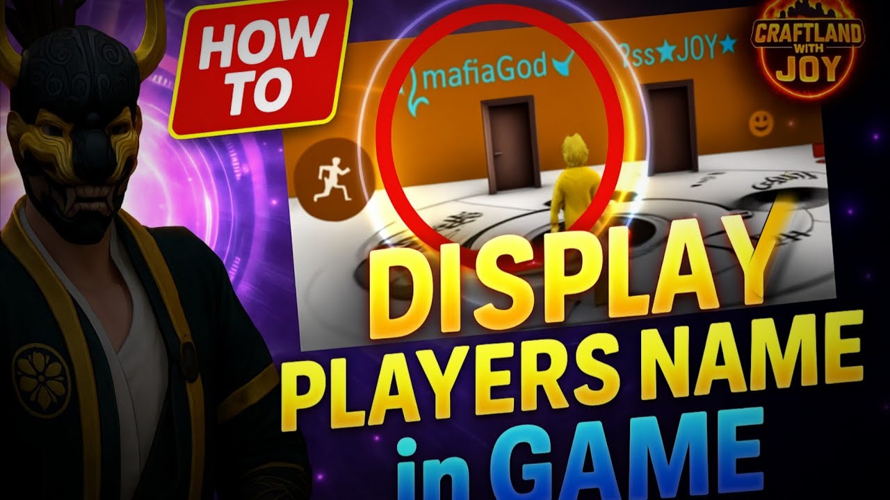 Pro Players Bhi Yeh Trick Use Karte Hain! Craftland Me Name Show Ka Secret 💯