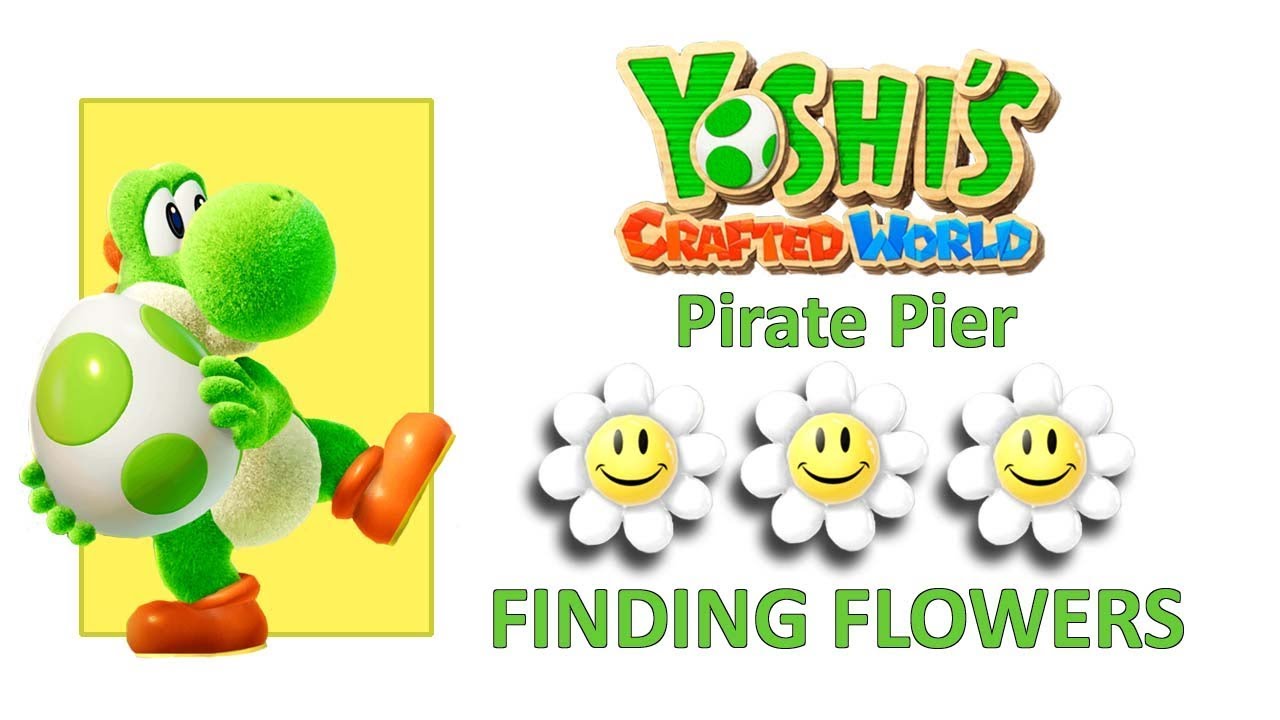 Yoshi's Crafted World 6 Flowers in Pirate Pier