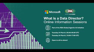 What is a Data Director? Information Session 1 (24 March 2026)