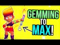 GEMMING New Brawler AMBER to MAX! Hint: She's BUSTED!?🔥