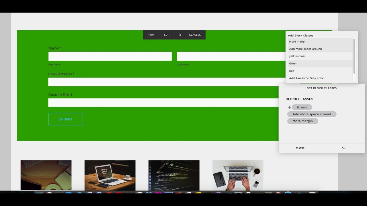 Squarespace Blocks Classes Plugin YouTube