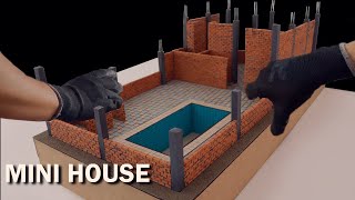 How to Make a reinforced CONCRETE HOME || BRICKLAYING || FINISHES