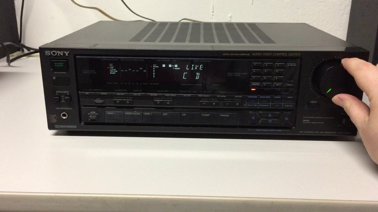 Sony STR AV910 Stereo Receiver YouTube
