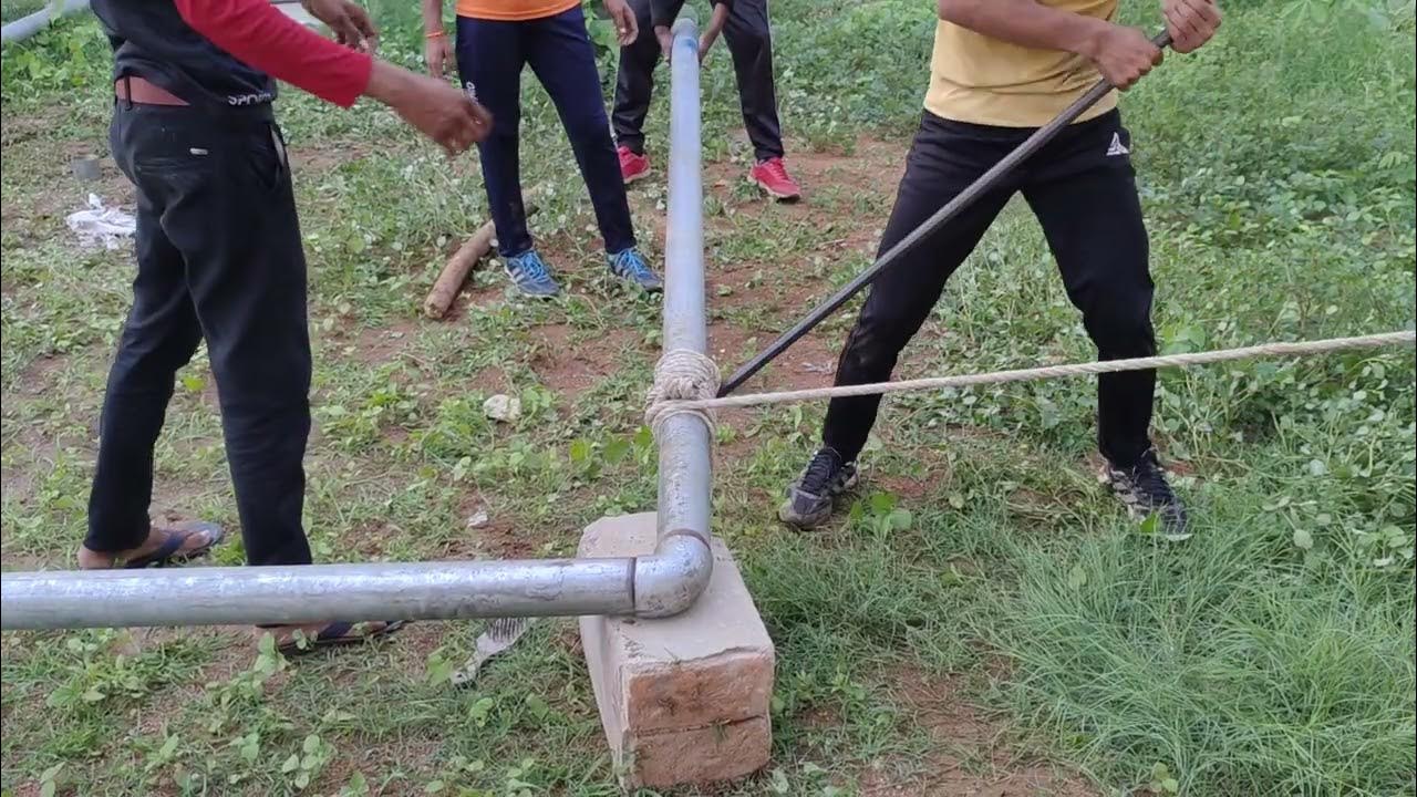 Rope Mallakhamb Stand Kasne Ka देशी जुगाड YouTube