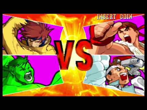 Marvel vs Capcom 1 ( Arcade ) - Gambit / Hulk Playthrough ( Apr 17, 2017 )