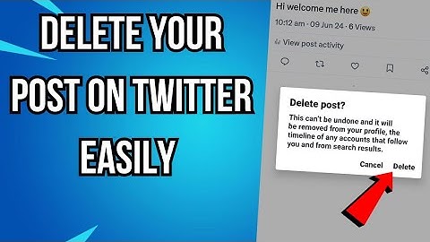 How To Delete A Post On Twitter X
