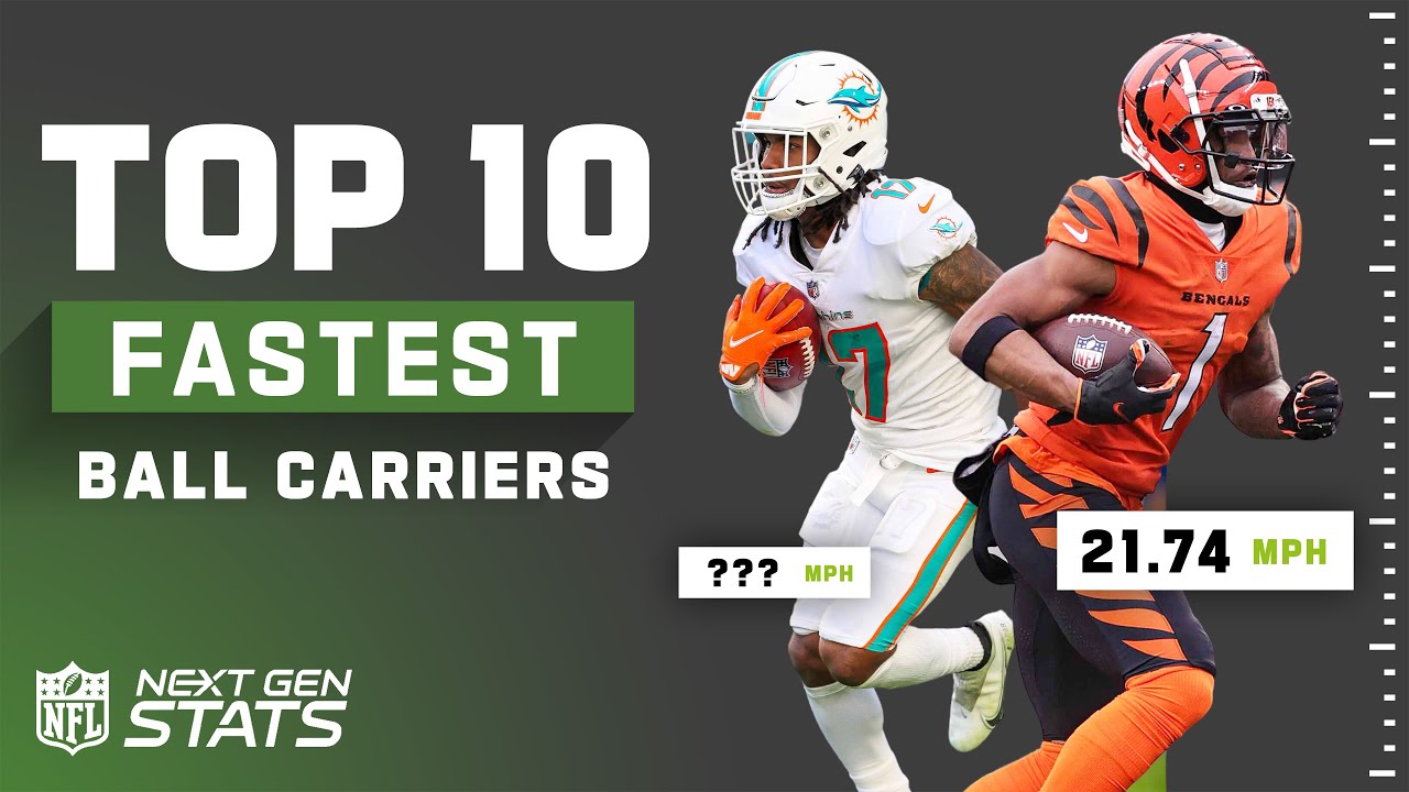 Top 10 Fastest Ball Carriers of NFL 2021 Season Next Gen Stats YouTube