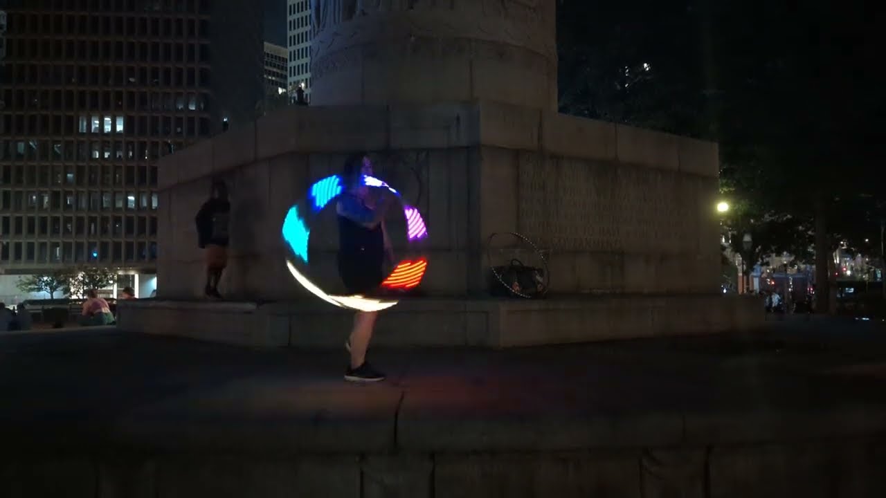 water fire light show