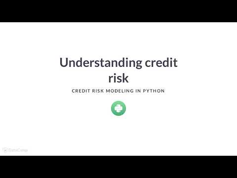Python Tutorial : Understanding credit risk