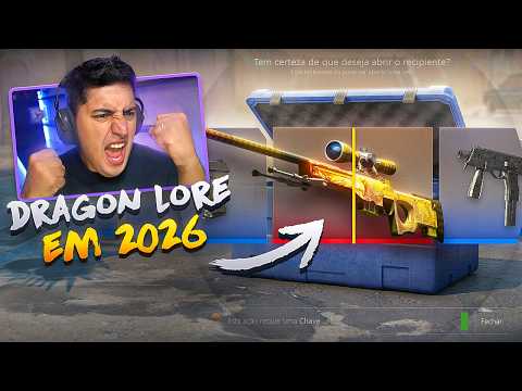 cara, eu ganhei MEU MAIOR PRESENTE DE 2026 NO CS 2... DRAGON LORE EM 2026?? SIM, EXATAMENTE ISSO!!!!