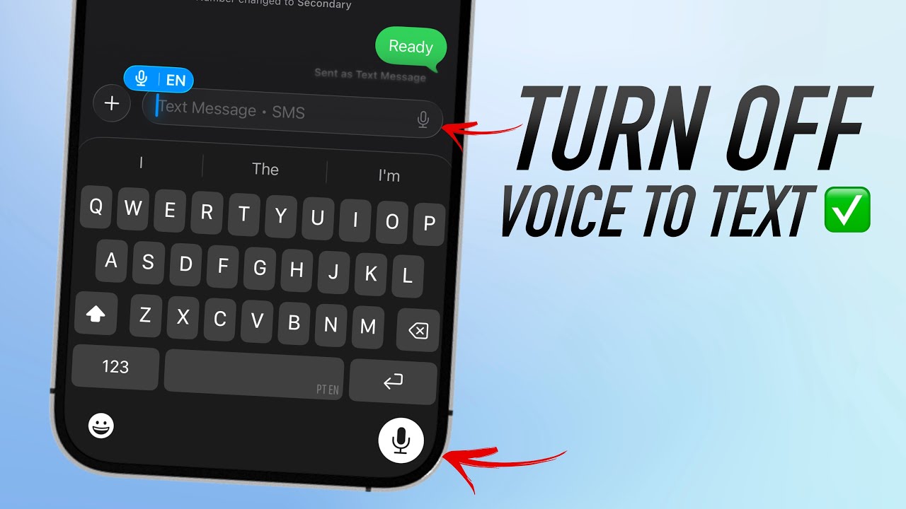 How to Turn Off Voice to Text Feature on iPhone! - YouTube