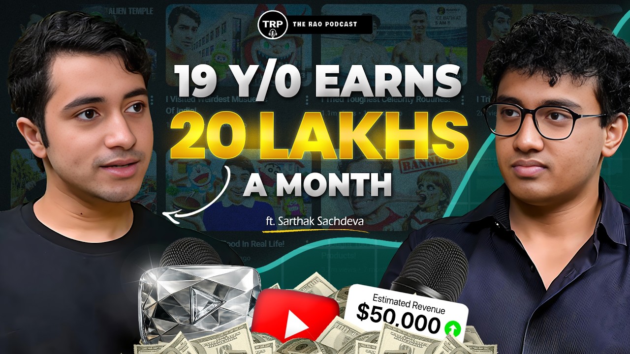 @Sarthak Sachdeva on Content Creation, @MrBeast , Earning 12 lakhs a month, Bollywood and more