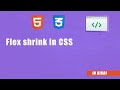Display flex || Flex Shrink Property in CSS  || Flexbox Tutorial || HTML CSS Tutorial || Devscore