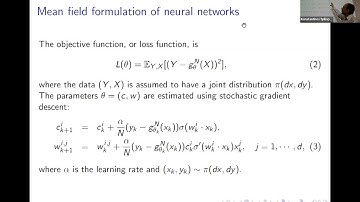 Normalization effects and mean field theory for deep neural networks – Konstantinos Spiliopoulos