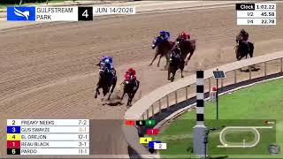 4ta Carrera de Gulfstream Park | Domingo 14 de Junio de 2026