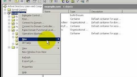 How to Create a New Organizational Unit in Windows Server 2003