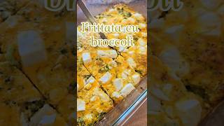 Frittata cu broccoli și brânză telemea. Va las rețeta in comentarii.